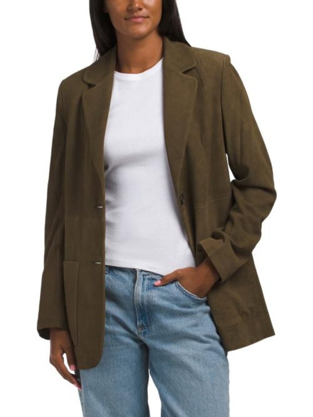 MAGASCHONI Suede Oversized Blazer